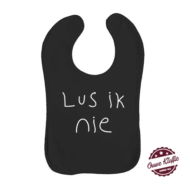 Slabbetje - Zwart - Lus Ik Nie