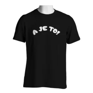T-shirt - Zwart - A Je To