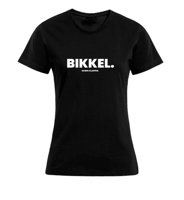 T-shirt Dames - Zwart - Bikkel