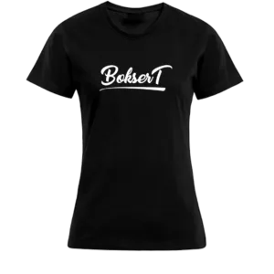 T-shirt Dames - Zwart - BokserT