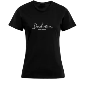 T-shirt Dames - Zwart - Dondersteen