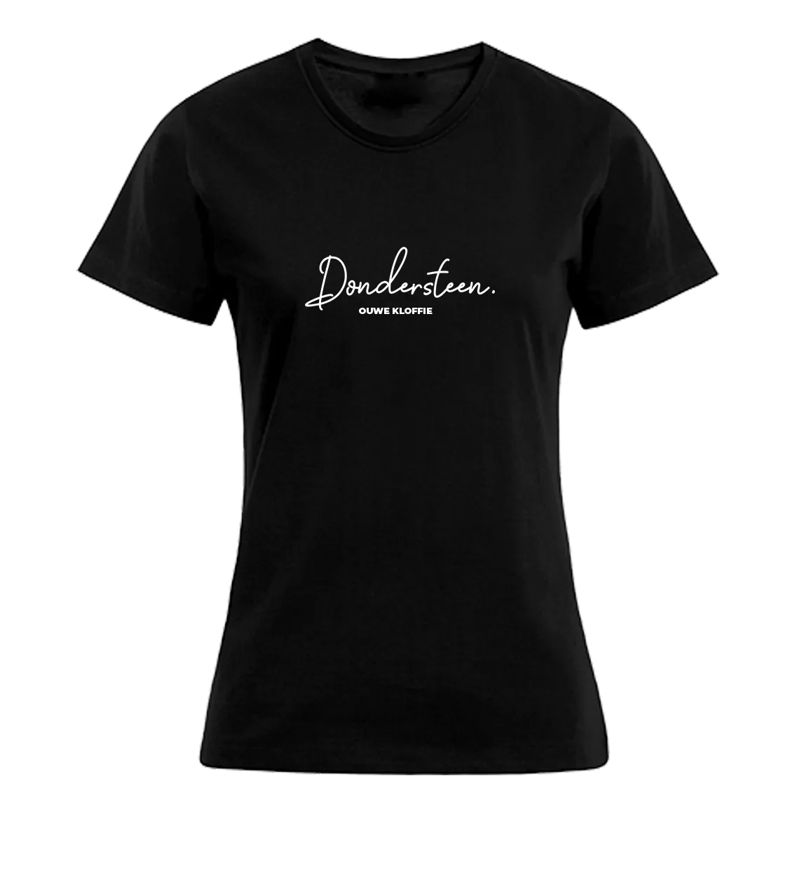T-shirt Dames - Zwart - Dondersteen