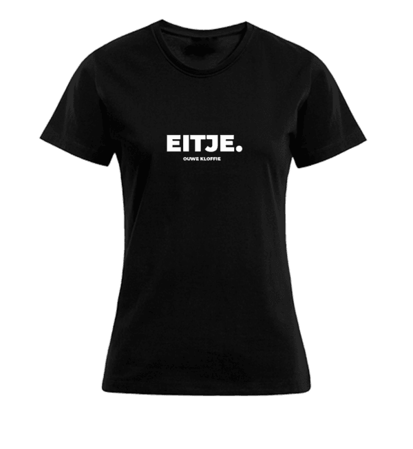 T-shirt Dames - Zwart - Eitje