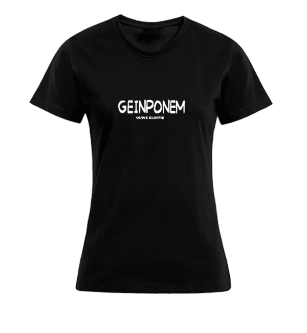 T-shirt Dames - Zwart - Geinponem