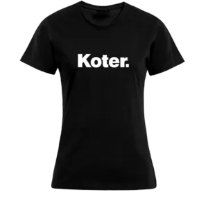 T-shirt Dames - Zwart - Koter