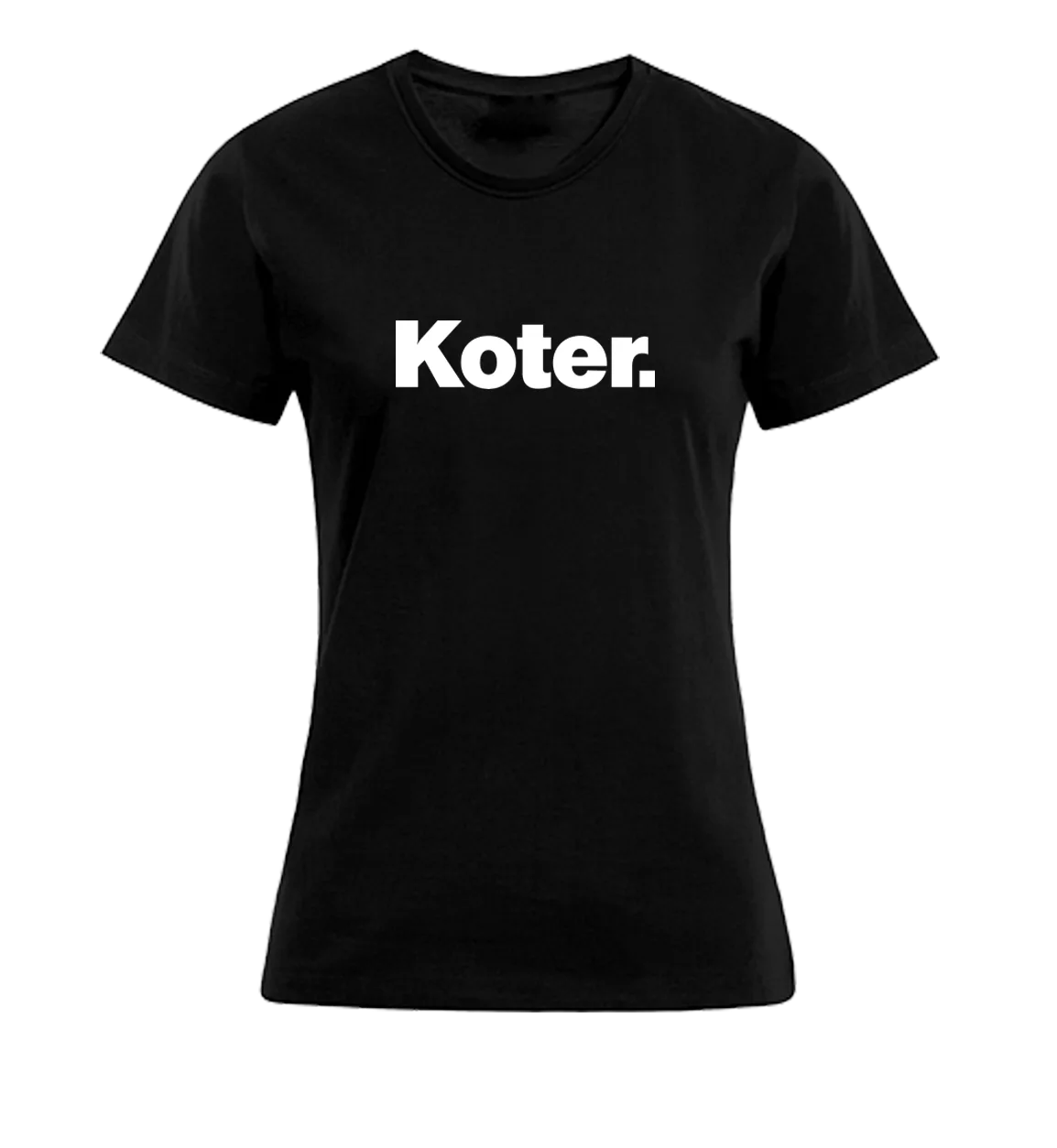 T-shirt Dames - Zwart - Koter