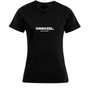 T-shirt Dames - Zwart - Onnozel