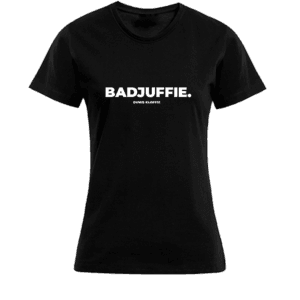 T-shirt Dames - Zwart - Badjuffie