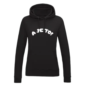Hoodie Dames - Zwart - A JE TO