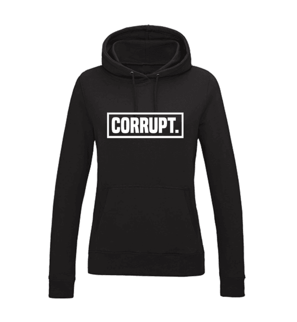 Hoodie Dames - Zwart - CORRUPT