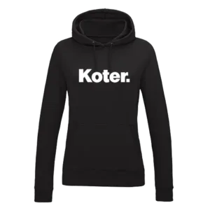 Hoodie Dames - Zwart - Koter