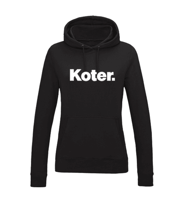 Hoodie Dames - Zwart - Koter