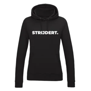 Hoodie Dames - Zwart - Strijdert