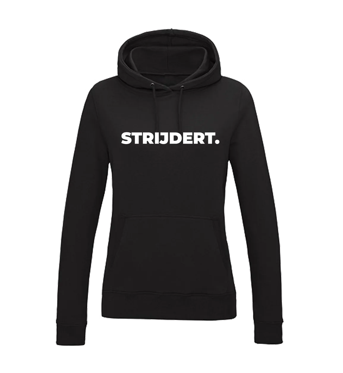 Hoodie Dames - Zwart - Strijdert