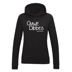 Hoodie Dames - Zwart - Ouwe Dibbes