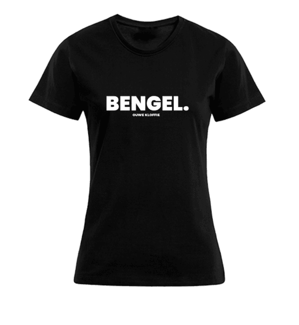 T-shirt Dames - Zwart - Bengel