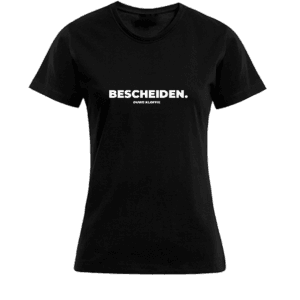 T-shirt Dames - Zwart - Bescheiden