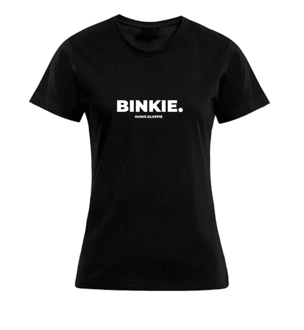 T-shirt Dames - Zwart - BINKIE