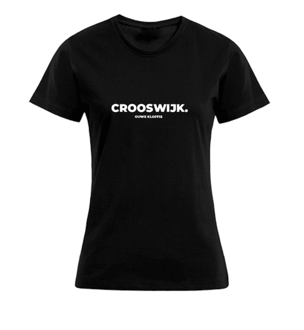 T-shirt Dames - Zwart - Crooswijk