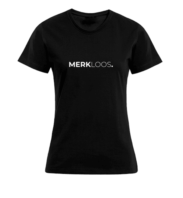 T-shirt Dames - Zwart - Merkloos