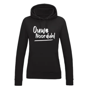 Hoodie Dames - Zwart - Ouwe Noorduh