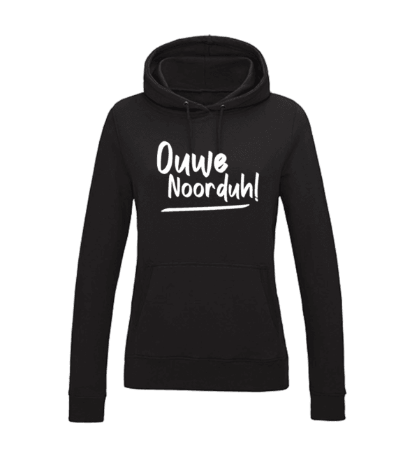 Hoodie Dames - Zwart - Ouwe Noorduh