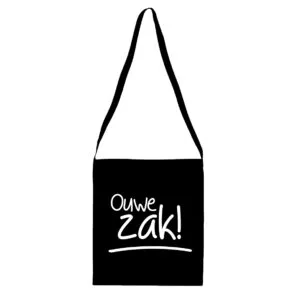 katoenen tas zwart ouwe zak