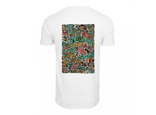 T-shirt - Wit - Crocodile doodle