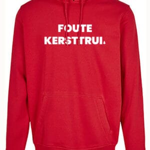 Hoodie Heren - Foute kersttrui - rood