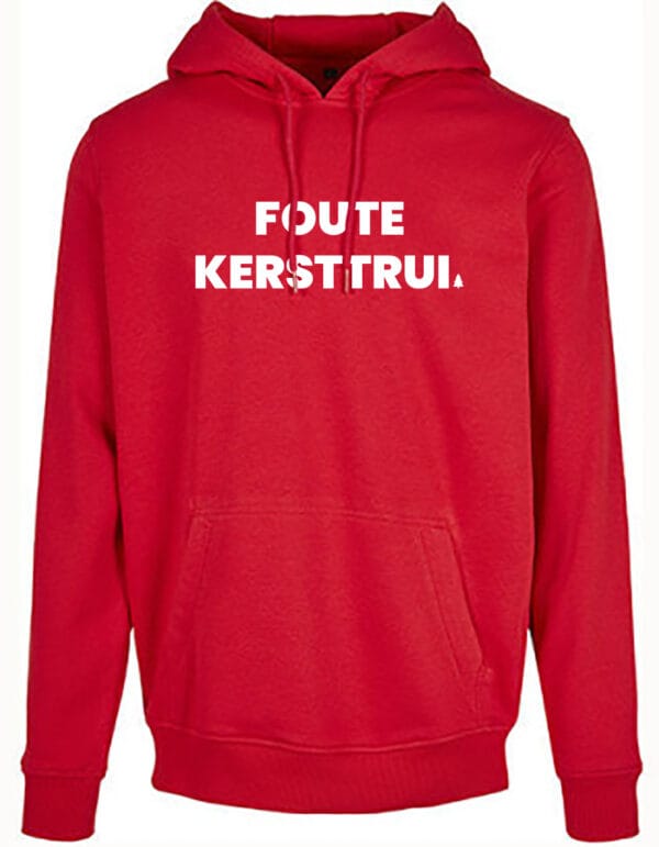 Hoodie Heren - Foute kersttrui - rood