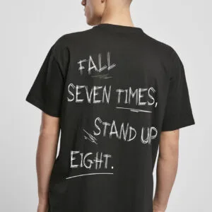 T-shirt - Heavy oversized - fall seven times - never give up